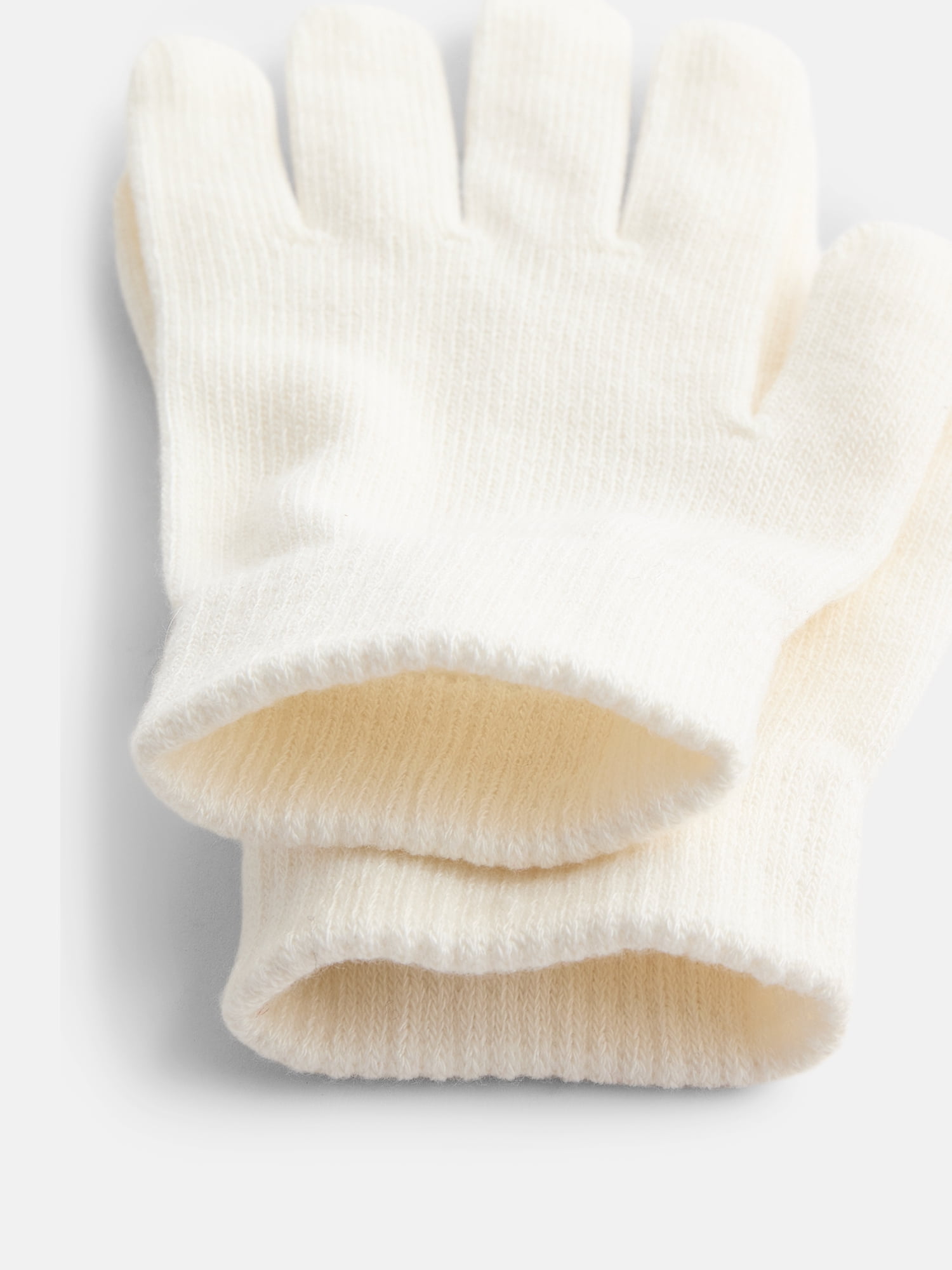 No Boundaries Women's Ribbed Knit Solid Gloves, 2 Pack