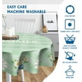 thumbnail image 4 of Hello Summer Daisy Round Tablecloth 60 Inch Floral Flower Circle Table Cloth Truck Stain Resistant Table Cover for Kitchen Dining Picnic Parties Weddings Decor Indoor Outdoor, 4 of 6