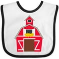 thumbnail image 3 of Inktastic Farming Large Red Barn with Hay Boys or Girls Baby Bib, 3 of 4