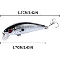 thumbnail image 4 of 2 Pieces Bionic Artificial Lure Artificial Floating Lure Artificial Lure Fishing Bait, 4 of 5