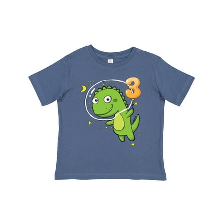 

Inktastic Dinosaur Astronaut 3rd Gift Toddler Boy or Toddler Girl T-Shirt