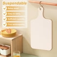 thumbnail image 5 of 6 Pieces Christmas Mini Wooden Cutting Board with Handle Unfinished Wood Paddle Rectangle Chopping Tray Cutouts, 5 of 10