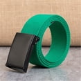 thumbnail image 2 of Only Moment Green Mens Belt Canvas,Plastic Mens Gift Stretch Braided Web Belt Elastic for Casual Golf Jeans One Size, 2 of 2