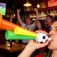 thumbnail image 6 of Stadium Horn, 10 Pack Vuvuzela Soccer Trumpets, Mini Air Horn Plastic Loud Noise Maker Cheering Blow Bullhorn for Sporting Events Football Carnival Party, 6 of 6