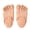 Skin Color, variant on Funny Feet Slippers - Gag Gifts, Costumes Barefoot Slippers Novelty Plastic Costume Feet Toe Shoe Big Foot Realistic Costume Accessories Funny White Elephant Gifts