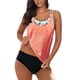 thumbnail image 3 of Tankini de dos piezas con estampado de rayas y espalda en T para mujer Fokelyi WRMH-1210-4, 3 of 7