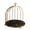 Black A, variant on mdesiwst Cosmetics Storage Rack Birdcage Shape Thick Iron Frame Organizer Large Capacity with Elevated Bottom Design Display Rack