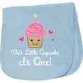 thumbnail image 2 of Inktastic 1st Birthday Cupcake Girls Cute Baby Burp Cloth, 2 of 3