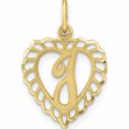 thumbnail image 1 of 10K Yellow Gold Initial I Charm Made In United States -Jewelry By Sweet Pea, 1 of 7
