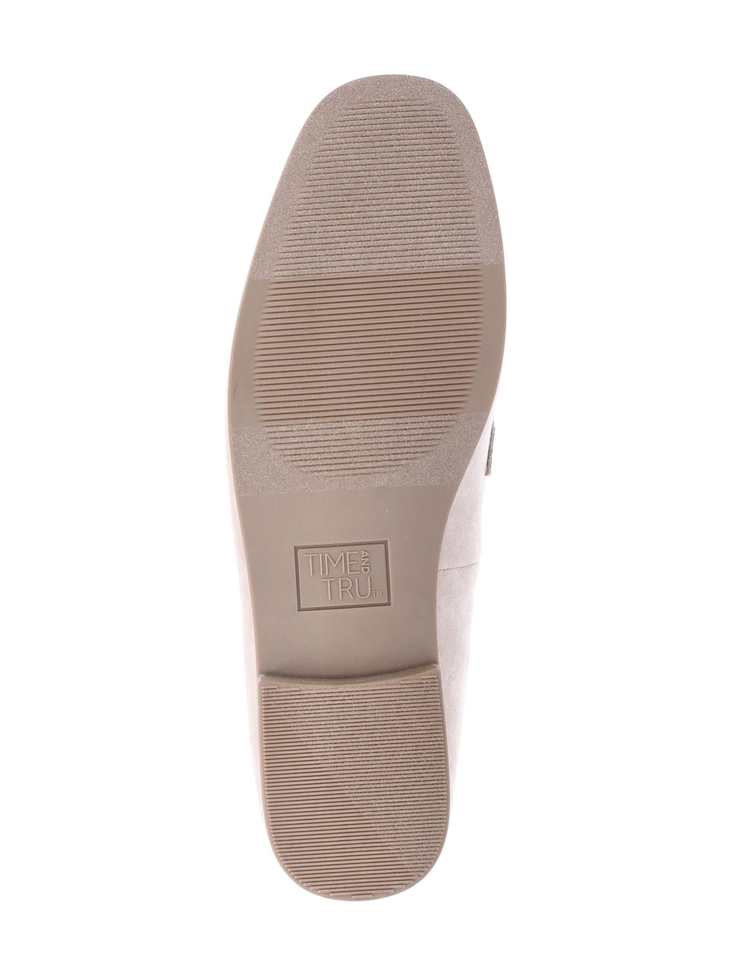 Time and Tru Women's Faux Leather Buckle Loafers