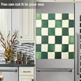 thumbnail image 3 of Yayeee Magnetic Dishwasher Cover for The Front Decoration Home Kitchen Machine Sticker Protector, Green and White Plaid Pattern, 3 of 6