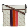 thumbnail image 1 of Pre-Owned Coach Shoulder Bag 89608 Horse and Carriage Leather White Brown Women's... (Good), 1 of 11