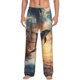 thumbnail image 1 of Balery Sailing Dancing Dolphin Pantalones de pijama para hombre, pijama ultraligero, pantalón de descanso-Large, 1 of 6