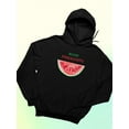 thumbnail image 3 of Buon Ferragosto Watercolor Melon Hoodie Women -Image by Shutterstock, Female 3X-Large, 3 of 4