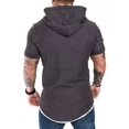 thumbnail image 4 of Sudadera Manga Corta De Verano Con Capucha Para Hombre, 4 of 5