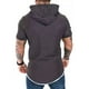 thumbnail image 4 of Sudadera Manga Corta De Verano Con Capucha Para Hombre, 4 of 5
