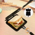 thumbnail image 6 of Sandwich Maker,Grilled Sandwich and Panini Maker Pan with Non-Stick Plates,Stovetop Toasted Sandwich Maker Aluminum Flip Pan for Home Kitchen 13.4 "x 5.5", 6 of 10