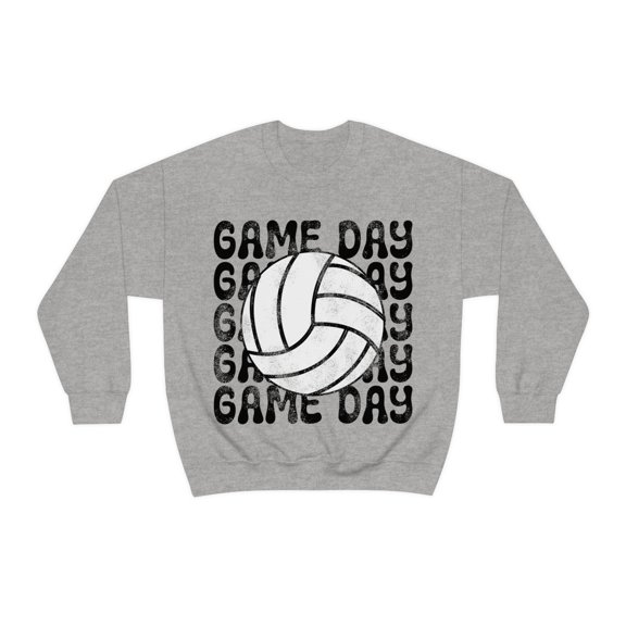 Retro Game Day Volleyball Sweatshirt Volleyball Lover Shirt Sport Gift Tee