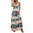 thumbnail image 2 of Innerwin Robe Sans Manches pour Femmes Robe Longue Aguichant de Plage Orange m, 2 of 4