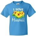 thumbnail image 3 of Inktastic I Love Hawaii Hibiscus Flowers Youth T-Shirt, 3 of 5