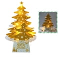 thumbnail image 2 of Decoraciones navideñas Mini Adornos para árboles de Navidad de escritorio Árbol de Navidad brillante con juego de luces, 2 of 8