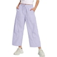 thumbnail image 5 of ITSAME Girls Pants, Elastic Waist Loose Fit Straight Leg Fashion Casual Thin Pants with Pockets Purple 2T, 5 of 6