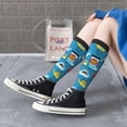 thumbnail image 5 of Naloa Transportations With Cute Animals Thigh High Socks Extra Long Stretchy Sock Women Over Knee High Opaque Stocking Daily Wear, 5 of 6