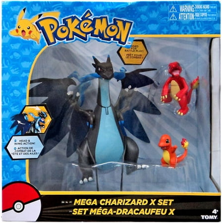 Pokemon Mega Charizard X Figure Set