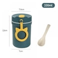 thumbnail image 5 of Breakfast Cereal Cup Double Oatmeal Cup With Lid Spoon Cup Portable Milk Cup Portable Fashion Soup Cup For School Office Outdoor Travel Student, 5 of 5