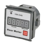 Hour Meter Gauge Digital Display 0999.99h Timer Hourmeter AC 220V 50Hz HM-D48