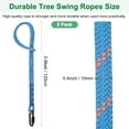 thumbnail image 3 of Uxcell 2-Pack Cuerdas para Columpios de Árbol 1.2m/3.9ft, Correas para Columpios de Hamaca con Gancho Pesado Soporta 1000lbs Kit de Colgado, 3 of 7