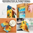thumbnail image 7 of 6 Pack Sunflower Butterfly Kitchen Towels Highly Absorbent, Super Soft Dishcloths 18 x 28 Inches Reusable Quick Drying Tea Towels Set for Home,Kitchen Decor Wash cloth, 7 of 7