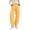 Yellow, variant on SAWOBUUN Womens Gingham Wide Leg Pants High Waisted Button Trousers Loose Fit Curved Hem Lounge Pants with Pockets