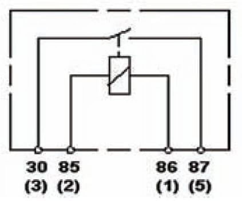 Hella 965400031 Black 24V 30 Amp Mini ISO SPST Relay with Bracket