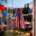thumbnail image 5 of 4Th Of July Patriotic Decorations Wreath Bow For Wreath Gnomes Ornaments Tree Topper Bows For Patriotism Independence Day Memorial Day Veterans Day Front Door Indoor Outdoor Decor, 5 of 7
