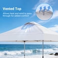 thumbnail image 3 of CHITOOMA 10 x 10ft Pop up Canopy Tent, Instant Outdoor Shelter Easy Portable Straight Leg Canopy Tent, White, 3 of 12
