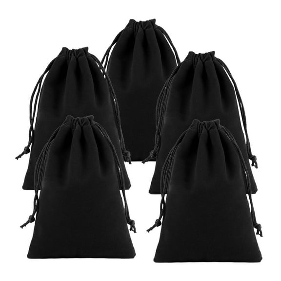 WHAMVOX  5 Pcs Hair Net Bags Drawstring Strong Drawstrings