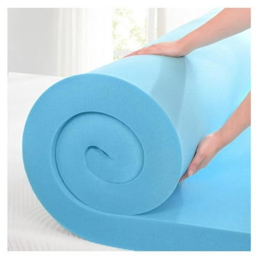 Cal King Mattress Topper, Gel Infused Memory Foam Mattress Topper, Soft Bed Topper Mattress Pads for Bed, Sofa, RV, Certified, Blue, 4 Inch California King 4" Topper Only