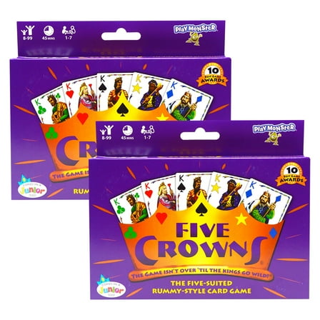 PlayMonster Five Crowns Game, Pack of 2