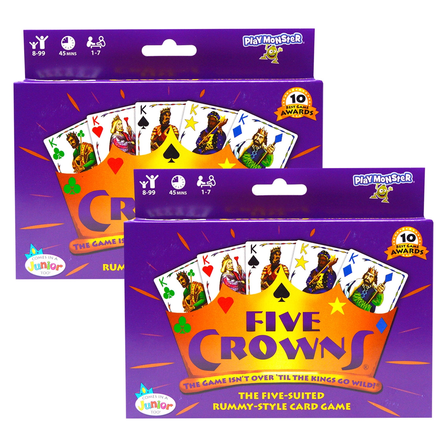 PlayMonster Five Crowns Game, Pack of 2