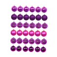 thumbnail image 4 of GUOOL 36Pcs Christmas Balls Ornaments Hanging Assorted Shatterproof Christmas Tree 6cm Rose Red, 4 of 9