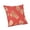 Red, variant on Violet Linen Seasonal Xmas Christmas Holiday Leaves Pattern Decorative Accent Throw Pillow