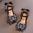 thumbnail image 5 of Otqutp Princess Flower Girls Shoes Fashion Summer Girls Dance Shoes Princess Dress Performance Shoes Silk Bow Rhinestone Mesh Bow Light and Comfortable Shoes, 5 of 6