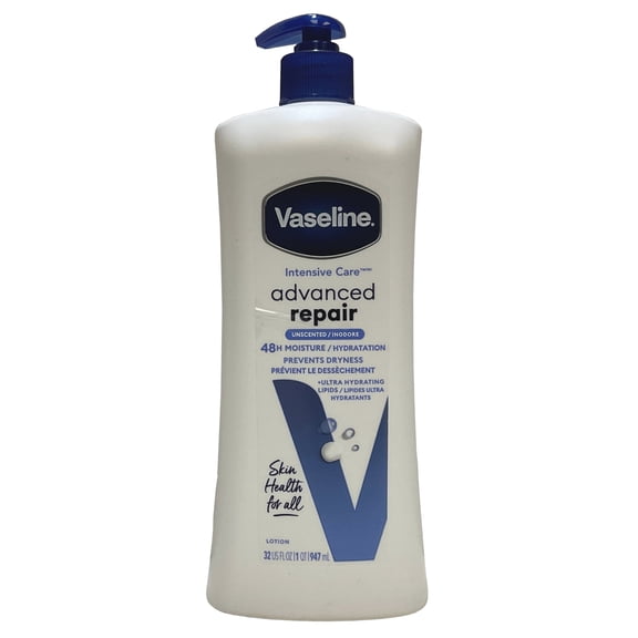 Vaseline Intensive Care Hand And Body Lotion Advanced Repair Unscented 32 Oz