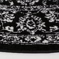 thumbnail image 3 of SAFAVIEH Adirondack Wyatt Traditional Distressed Area Rug, Black/Ivory, 8' x 8' Round - Transitional Modern Design, Black & Ivory, Ideal for Living Room, Bedroom, Dining Space, 3 of 11