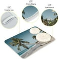 thumbnail image 4 of FREEAMG Palm Tree Beach Sea Dish Drying Mat Microfiber Drying Pad for Kitchen Counter Absorbent Mat Drying Pad Sink Mat 16 x 18 Inch, 4 of 7