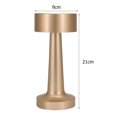 thumbnail image 2 of Lámpara de noche LED Carga USB Retro Inalámbrico Portátil para dormitorio (A Golden), 2 of 6