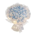thumbnail image 4 of Kits de materiales sin terminar para ramo de mariposas con papel de regalo, manualidades DIY con flores azul 33 mariposa, 4 of 9