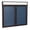 Navy, variant on Ghent's Vinyl 36" x 48" 2 Door Enclosed Bulletin Board in Navy