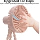thumbnail image 3 of Table Handheld Fan with Rechargeable Battery, 3 Adjustable Speed Baby Fan, Portable Fan for Travel, Bedroom, Outdoor -Qin, 3 of 5